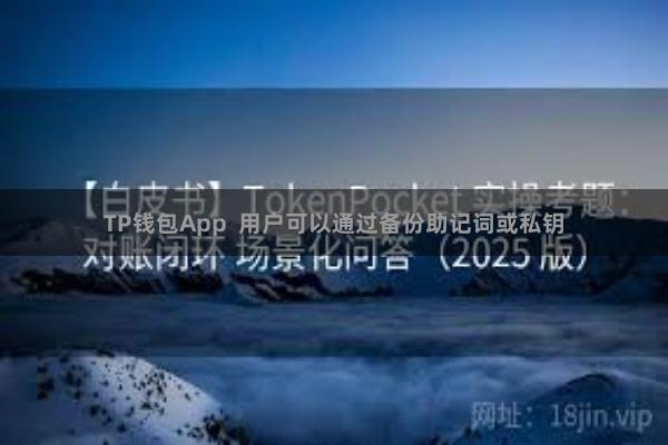 TP钱包App  用户可以通过备份助记词或私钥